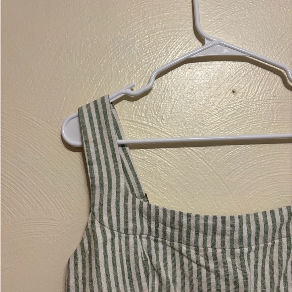 Abercrombie & Fitch Striped Green and White Tank Top - Picture 6 of 8